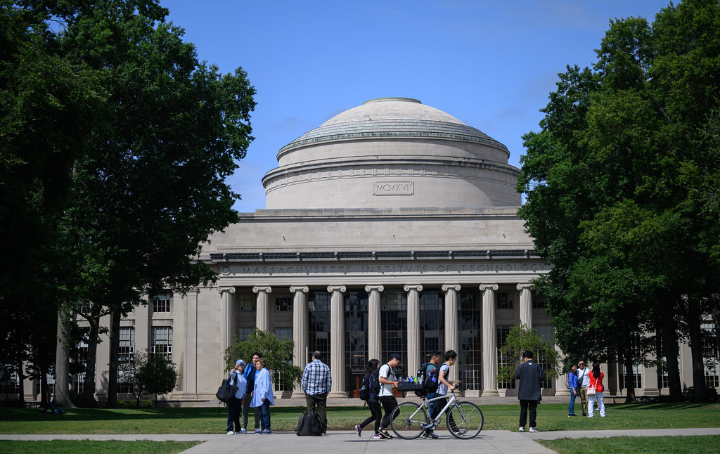 Dome and people in Killian Court